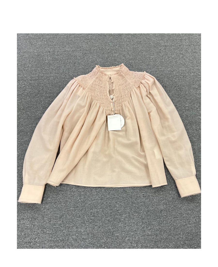 Chloé Logo Blouse In Nude