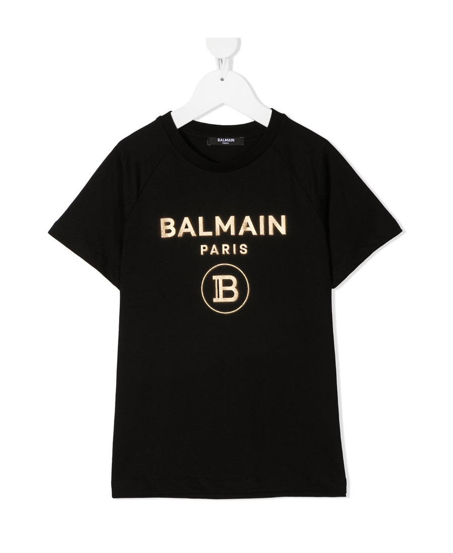 Balmain Logot-shirt In Black