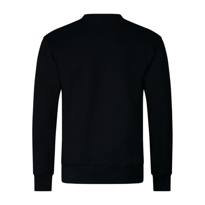 Shop Paul & Shark Logo-print Cotton Sweatshirt In Black