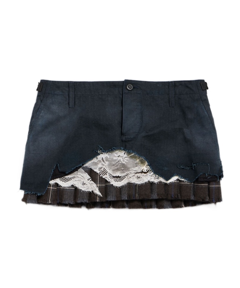 Balenciaga Women's Patched Cargo Skirt In Anthracite In Black