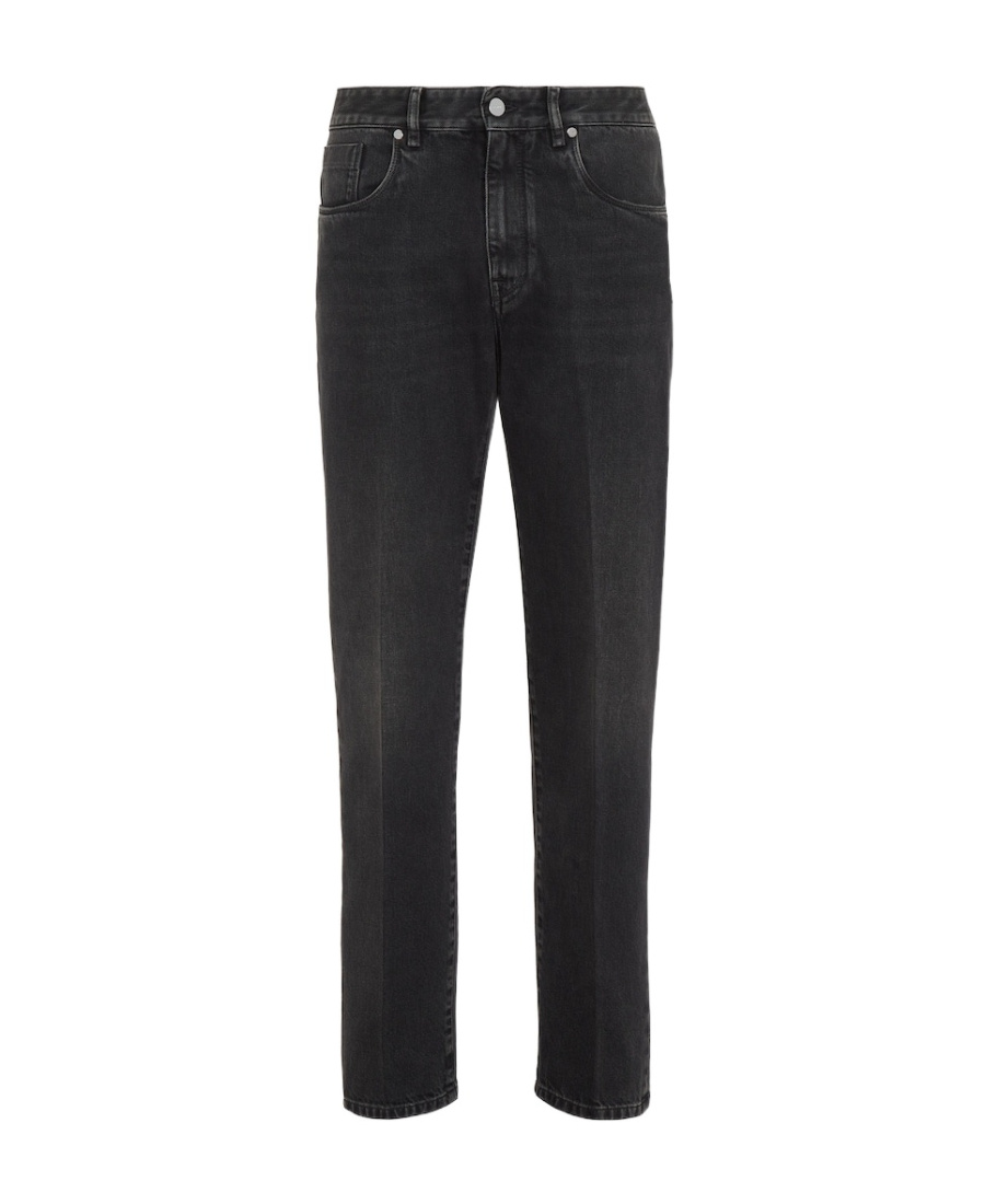 Fendi Regular Jeans With Tailored Crease In Black