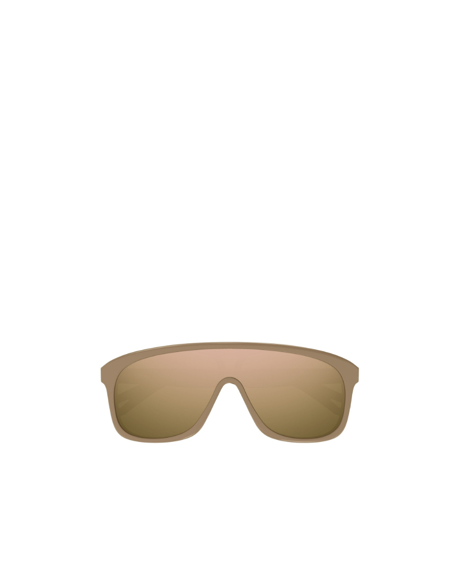Chloé Jasper Shield-frame Sunglasses In Nude