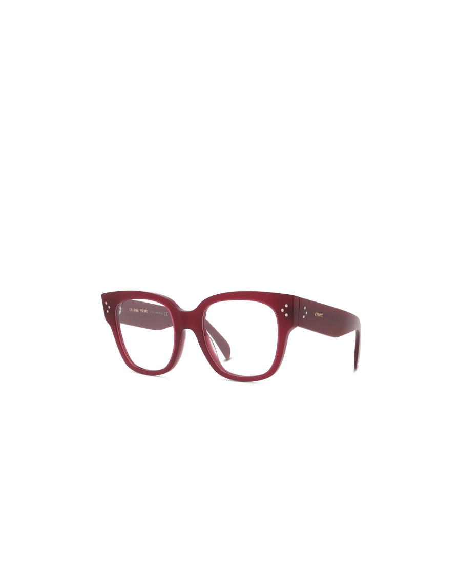 Shop Celine Logo Square Frame Flat Mirror In Red