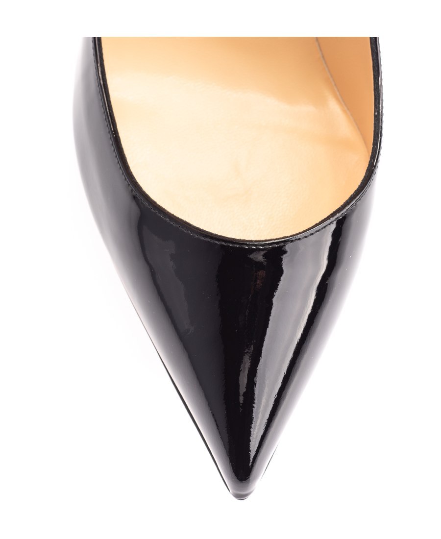 Christian Louboutin Hot Chick Black Patent Leather Pumps In Black