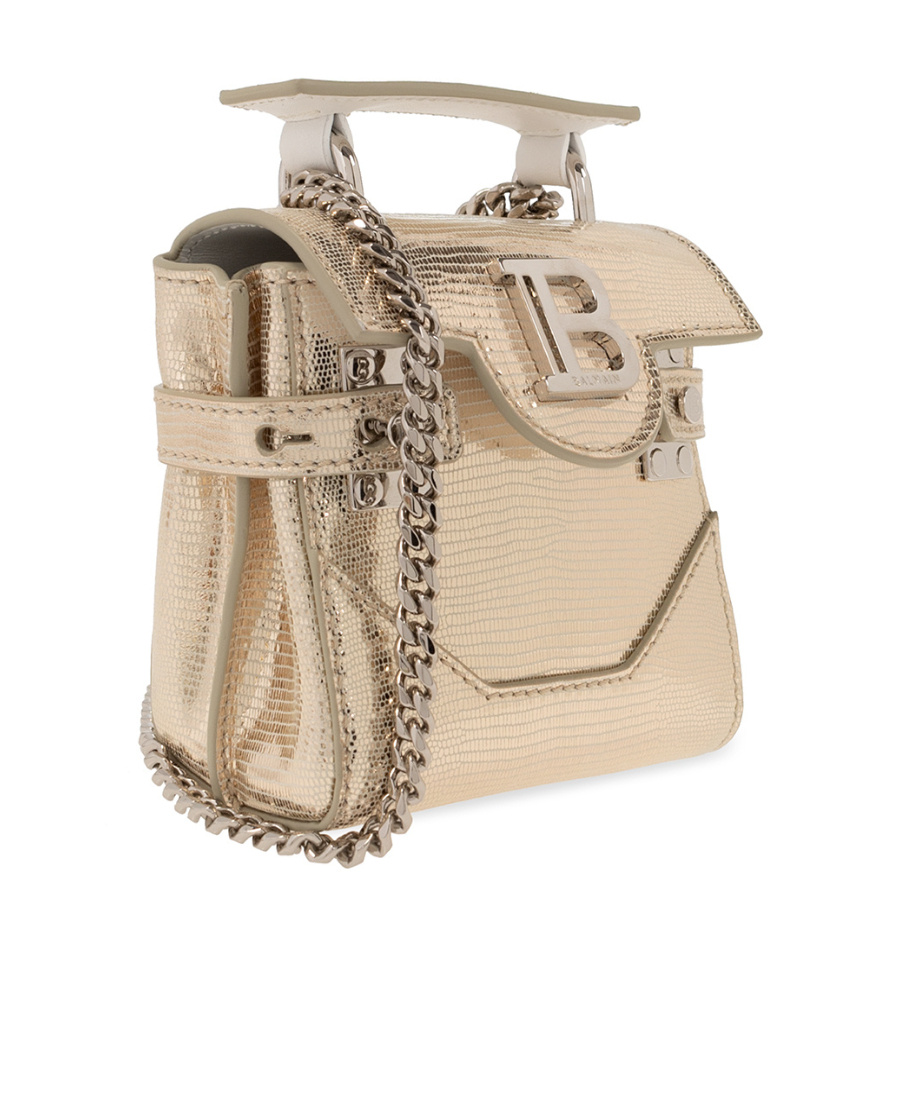 Balmain B Buzz 23 Mini Tote In Nude