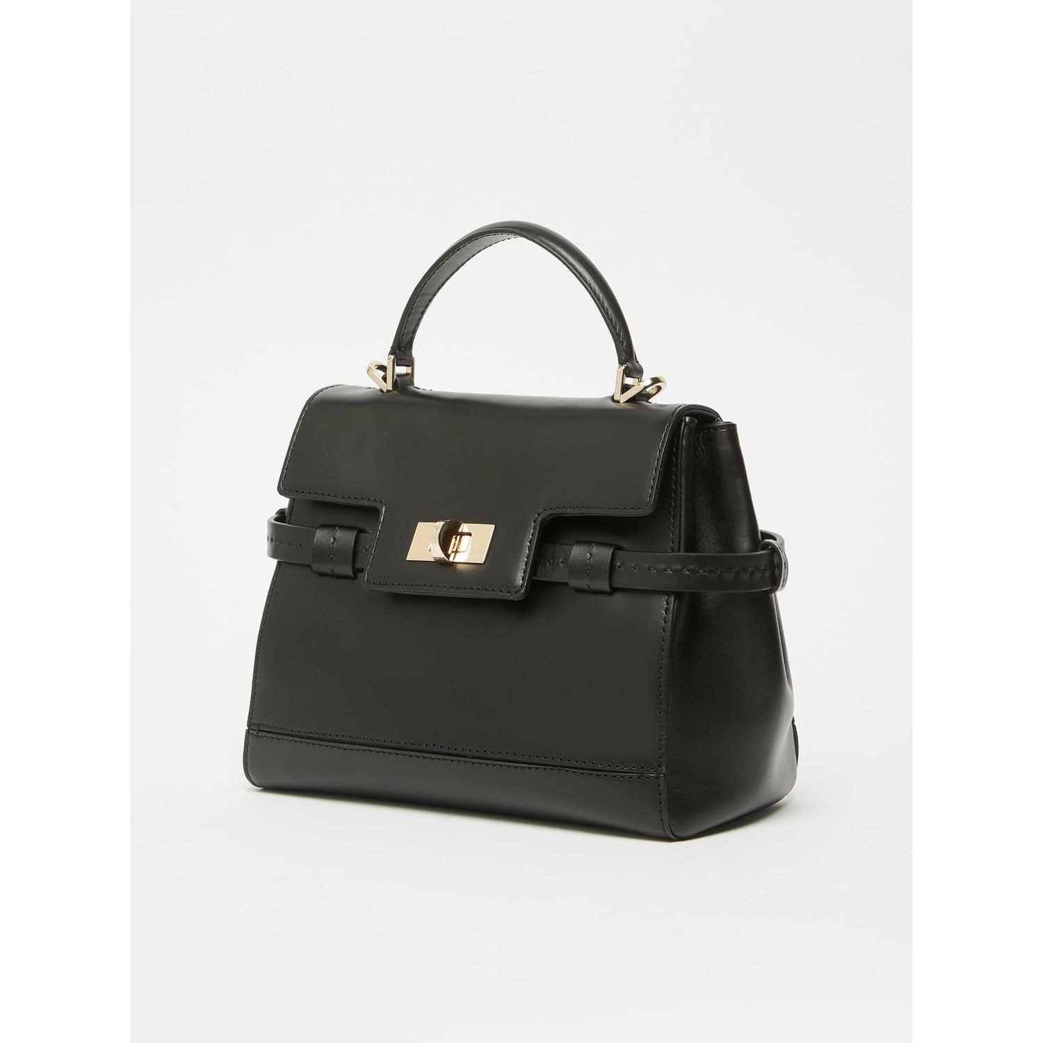 Max Mara Flap Shoulder Bag In Black