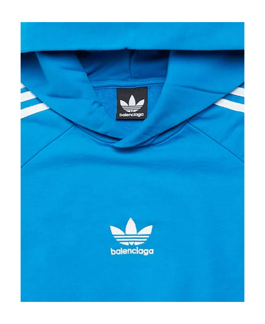 BALENCIAGA X ADIDAS LARGE FIT COTTON HOODIE