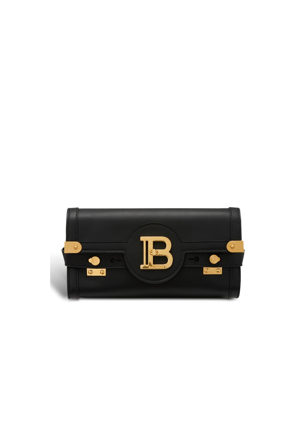 Balmain B-buzz Pouch 23 Leather Clutch