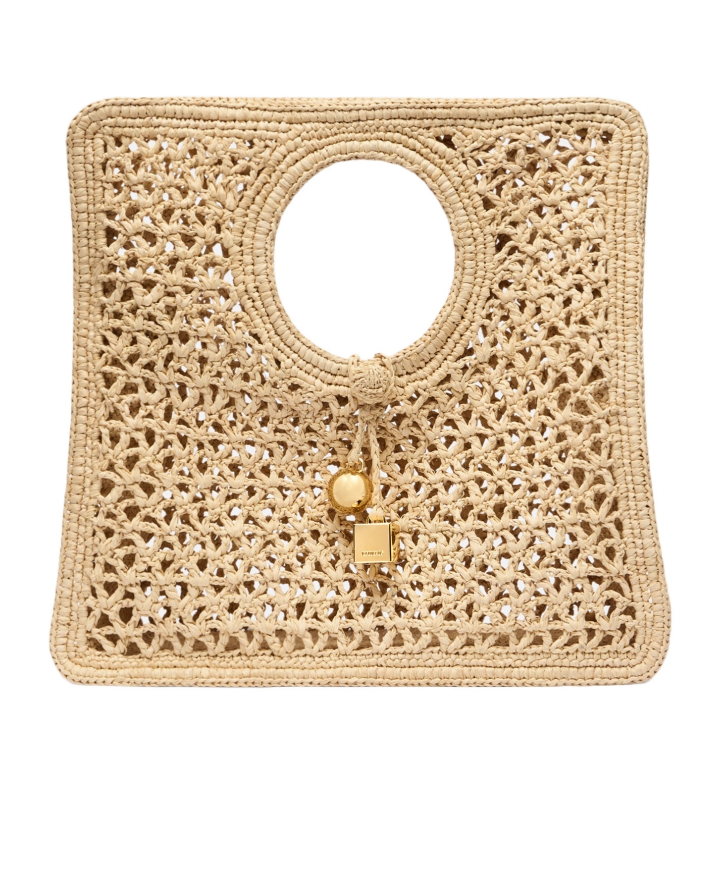 Jacquemus Small Square Tote In Brown