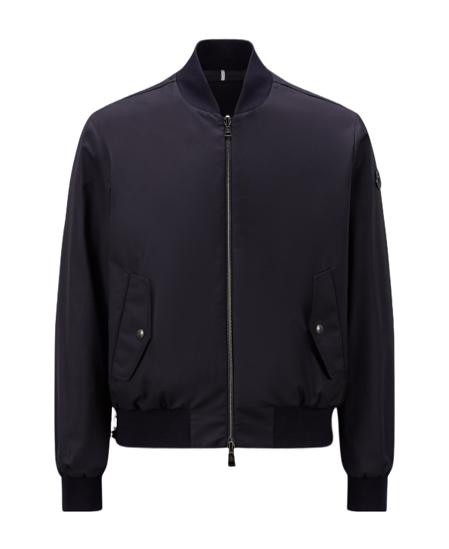 Moncler Barn Reversible Bomber Jacket In Blue