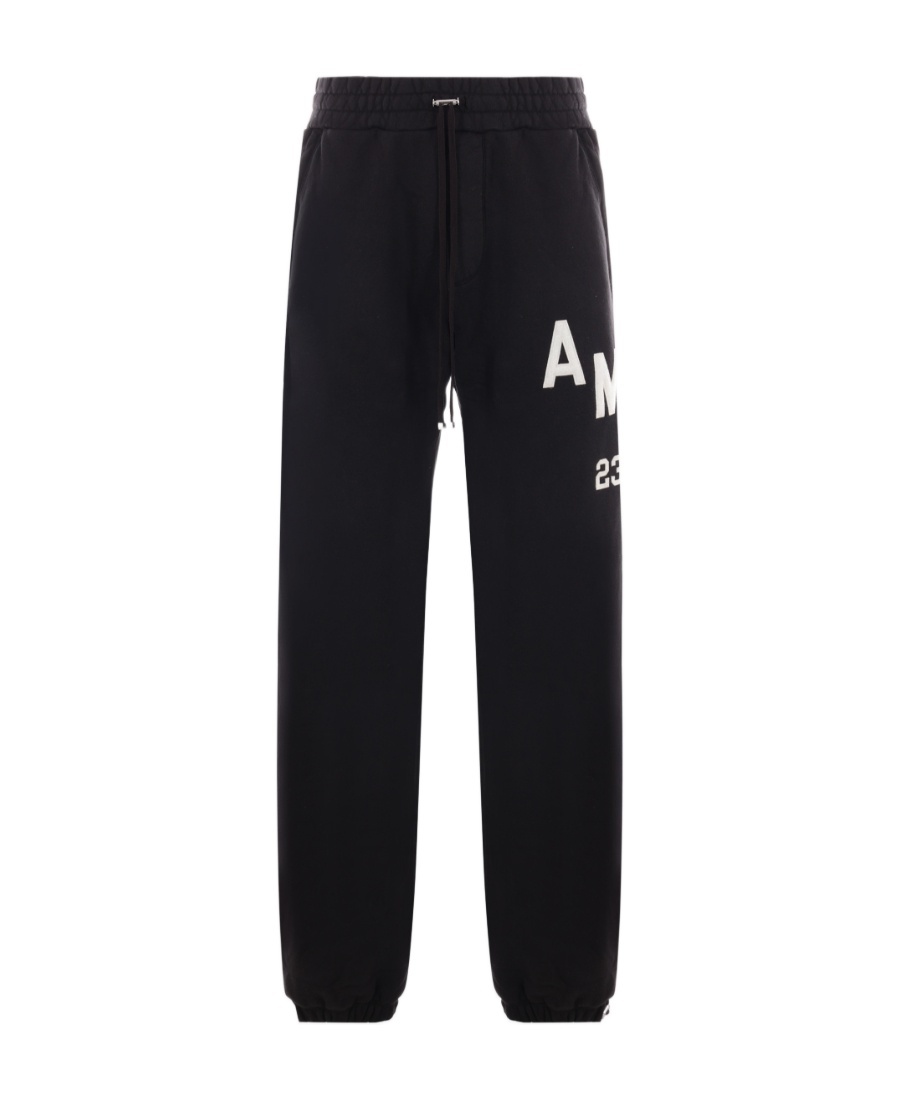 Amiri Hockey Logo-patch Track Pants In Black