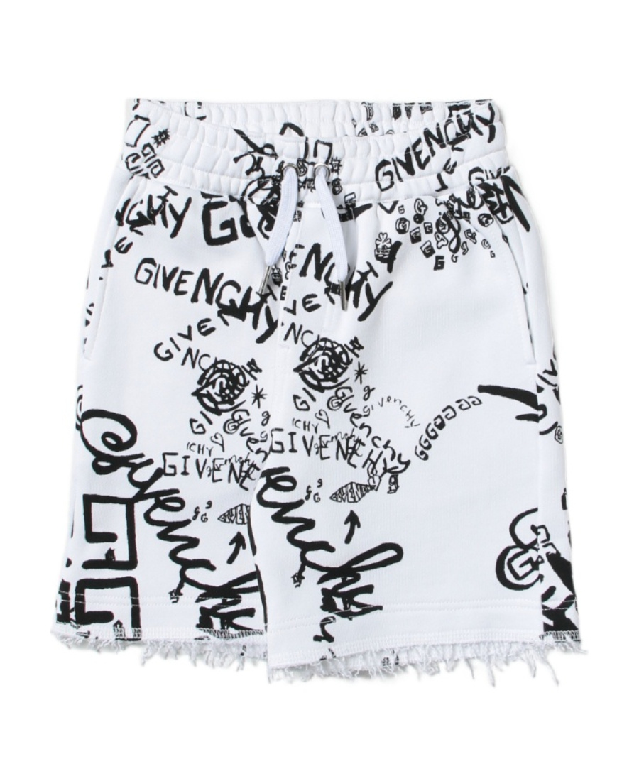 Givenchy Logo Shorts In White