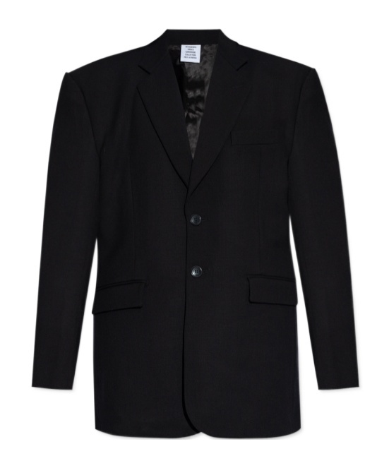 Vetements 'blazer Brodé Du Logo' In Black