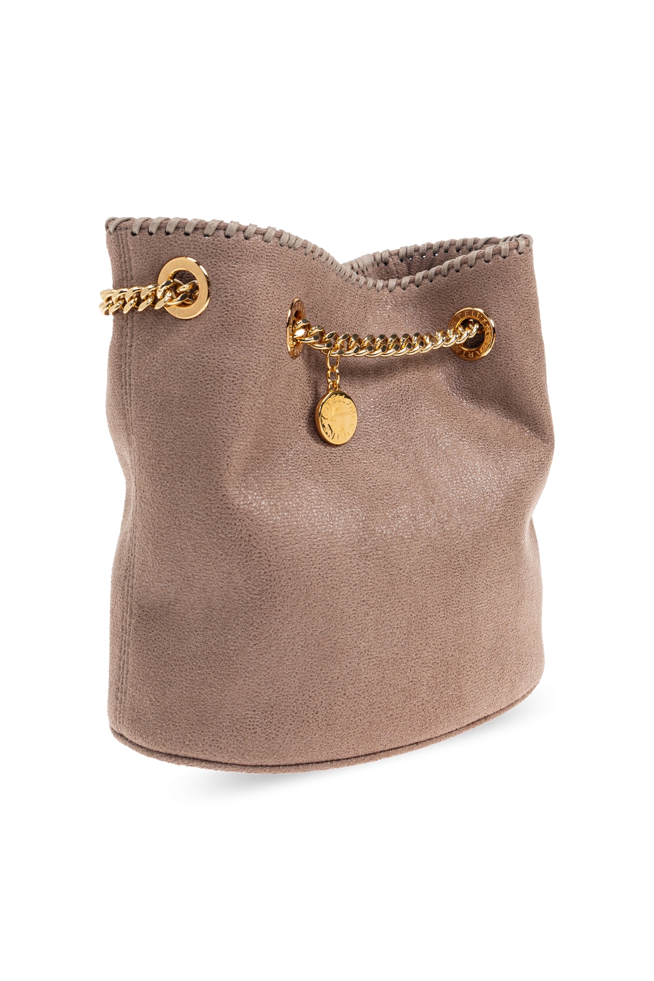 Stella Mccartney Falabella Chained Crossbody Bag In Brown
