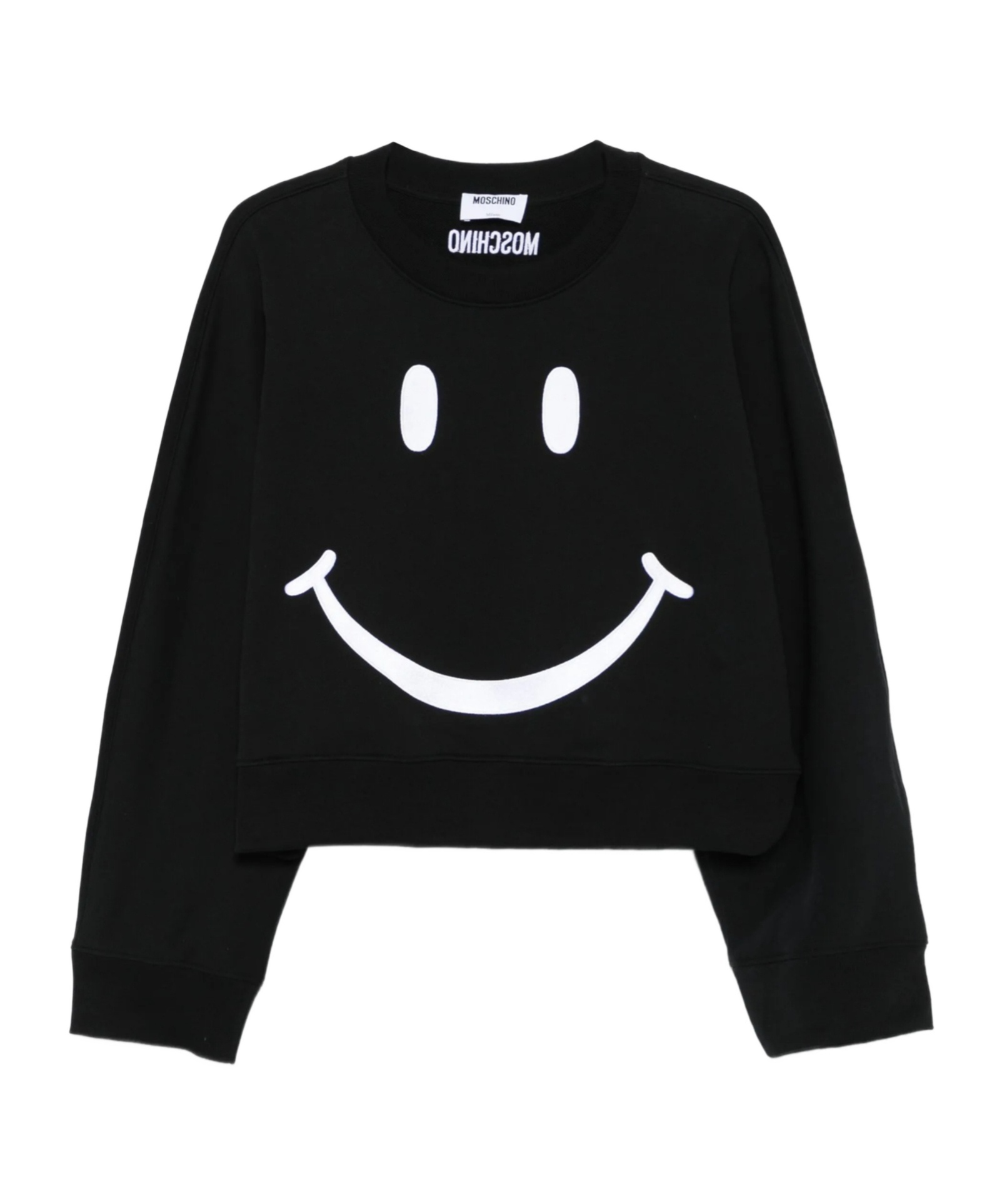 Moschino Long-sleeved Sweatshirt In Black