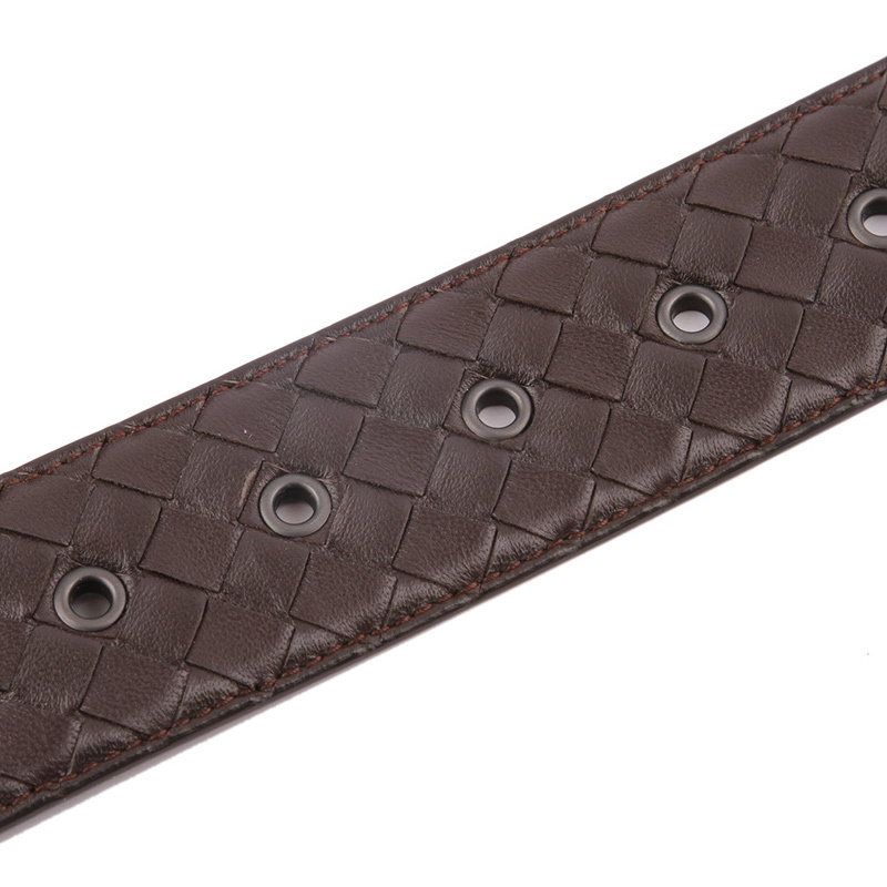 Bottega Veneta Weave A Belt Of Detail In Black