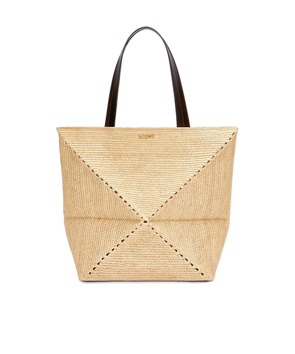 Loewe Extra-large Puzzle Fold Shoulder Bag In Nude