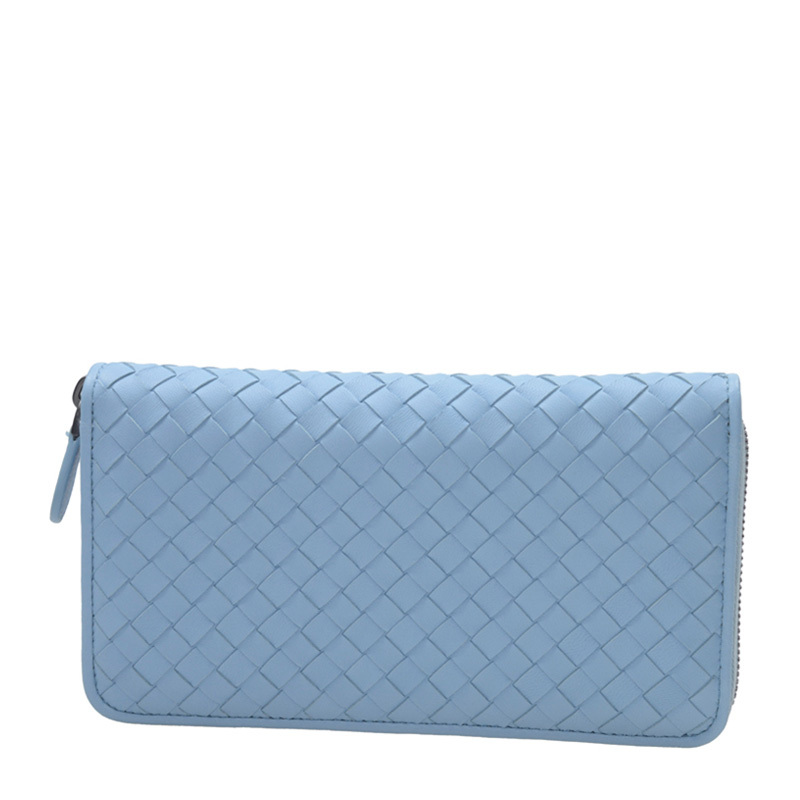 Bottega Veneta Long Wallet In Blue
