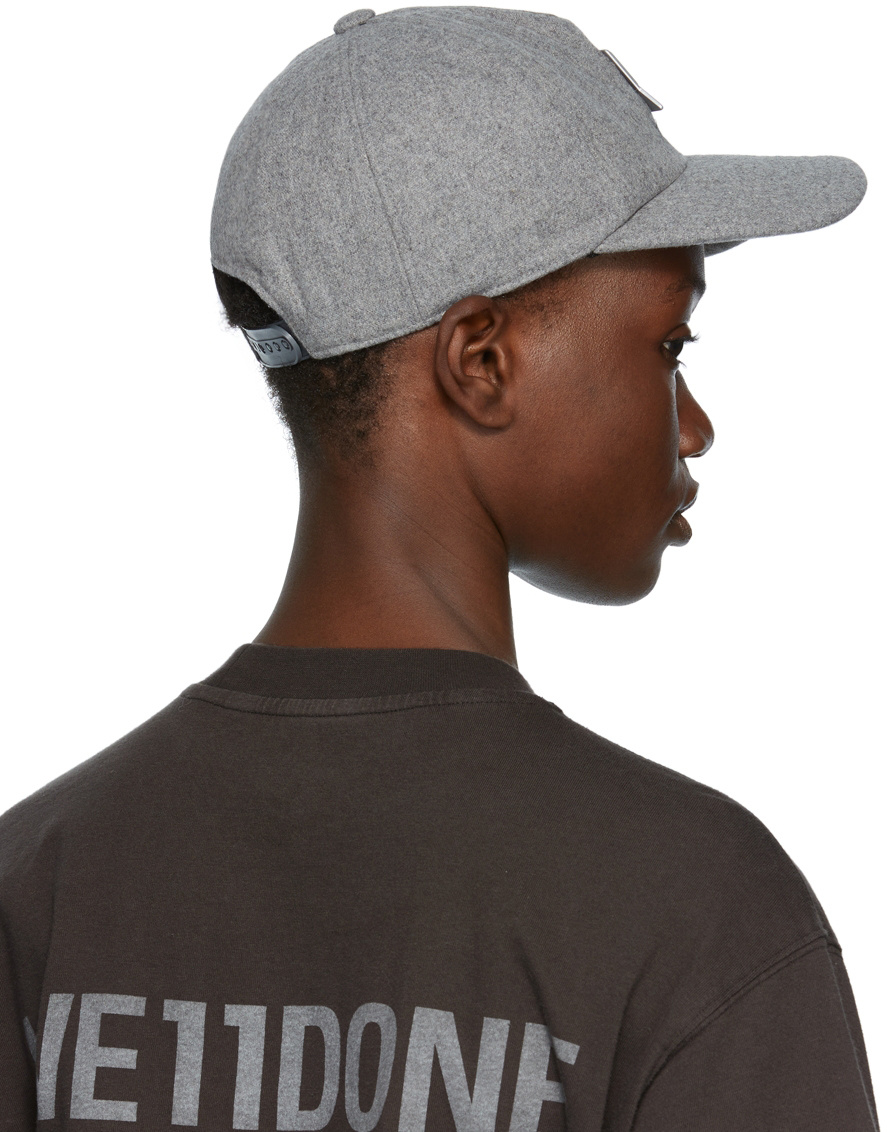 We11 Done Logo-patch Cap In Black