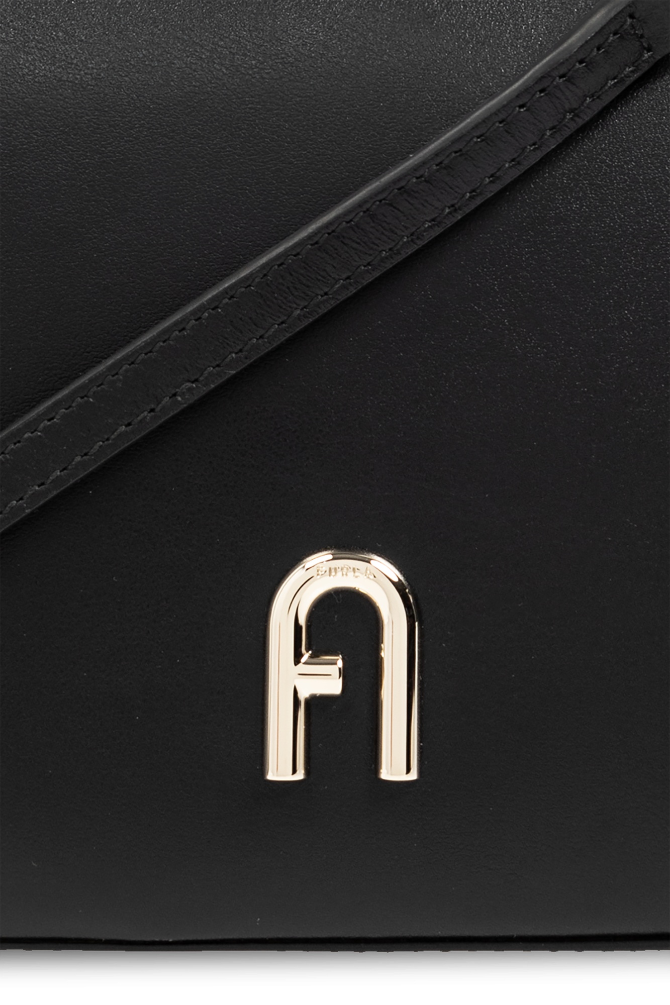 Shop Furla Diamante Mini Crossbody Bag In Black