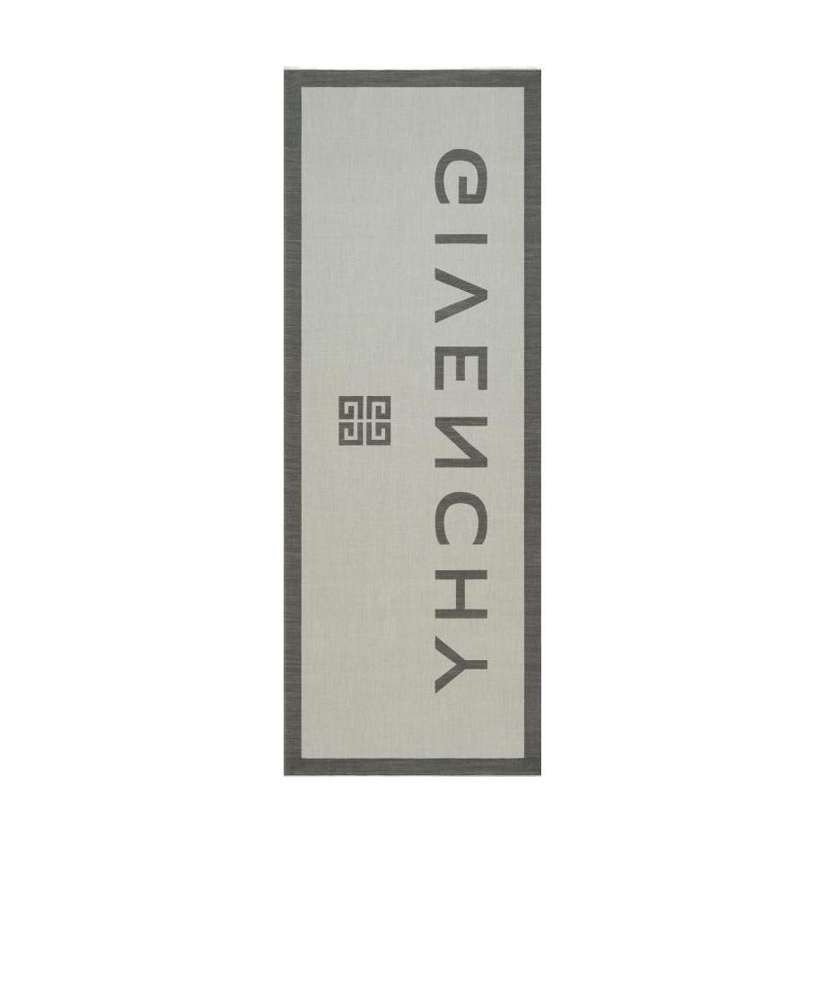 Givenchy 4g-print Silk Blend Scarf In Gray