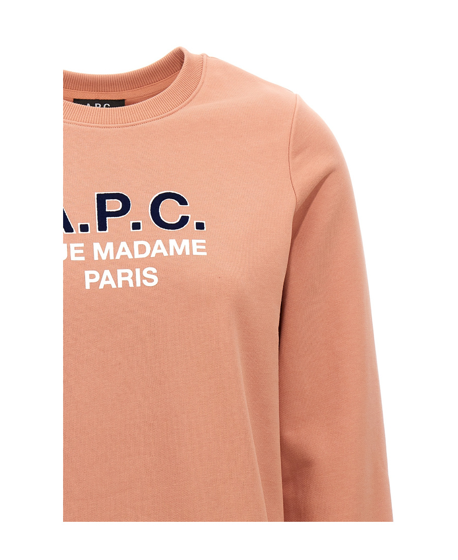 Apc A.p.c. Sweatshirt With Logo In Nude