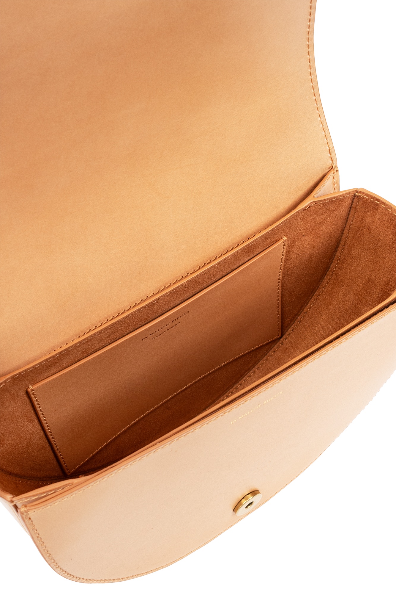 Shop By Malene Birger Cebella Leather Crossbody Bag In Nude