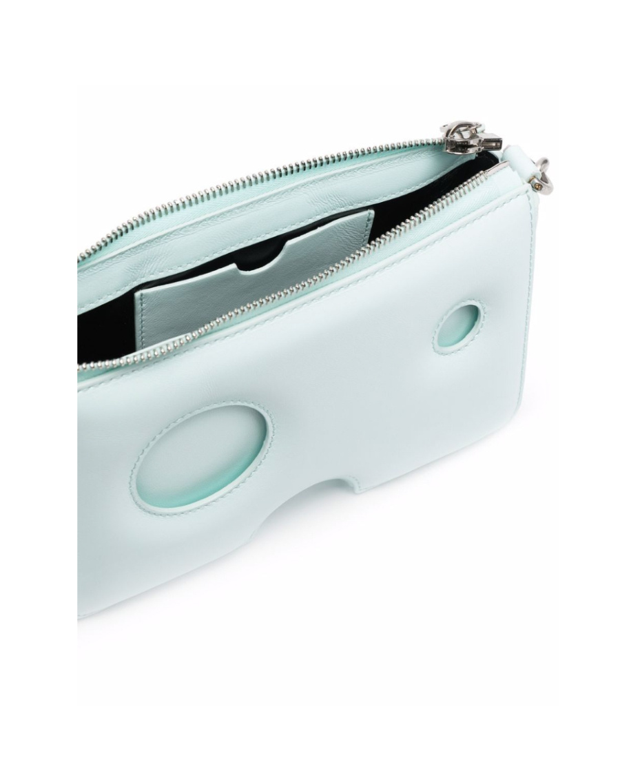 Off-white Burrow-20 Leather Shoulder Bag In White