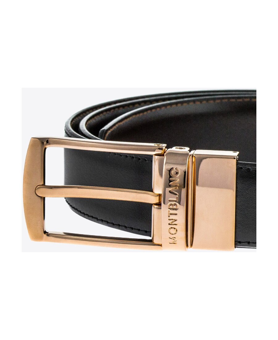 Montblanc Logo Belt In Black