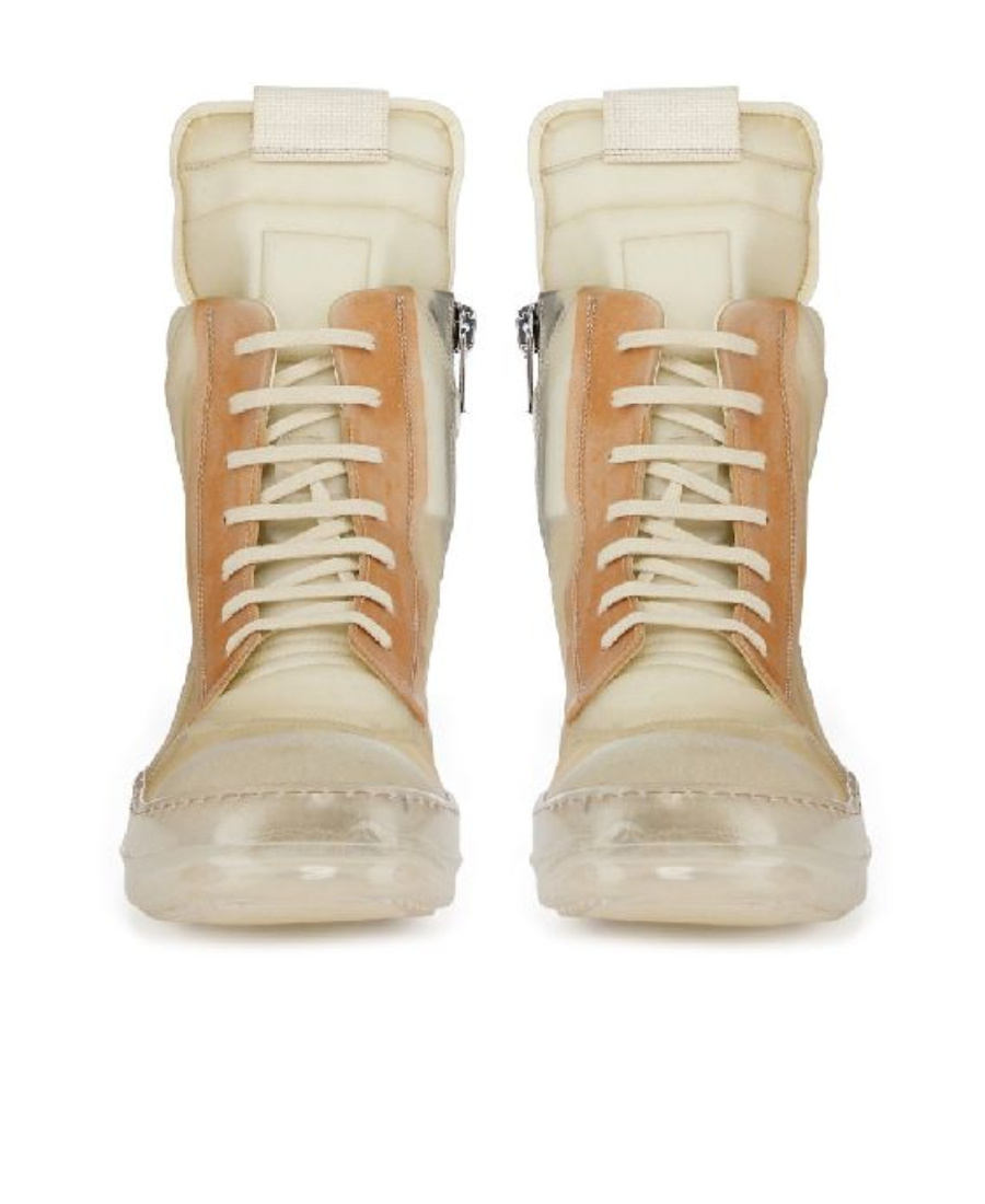 Rick Owens Geobasket High-top Sneakers In Nude