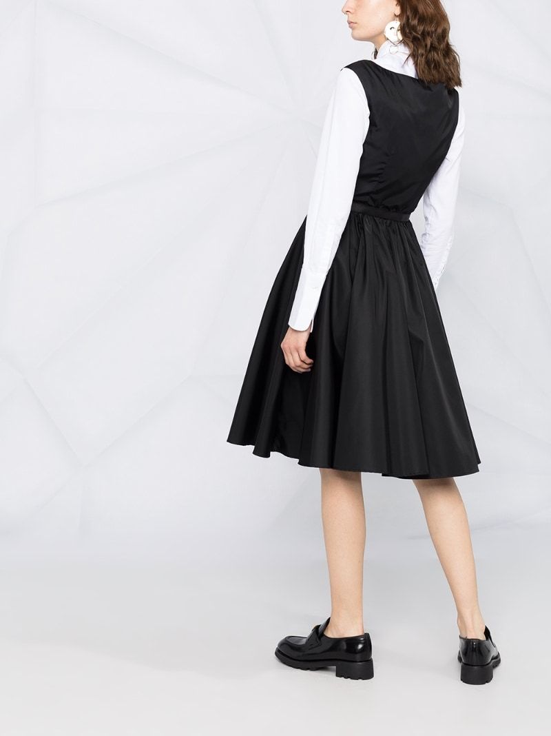 Prada Round-neck Dress In Black