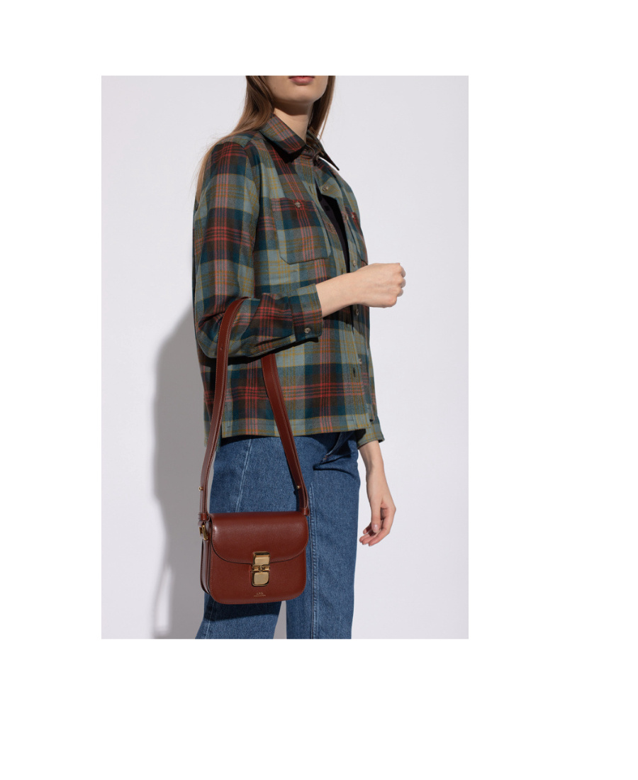 Apc Grace Mini Shoulder Bag In Brown