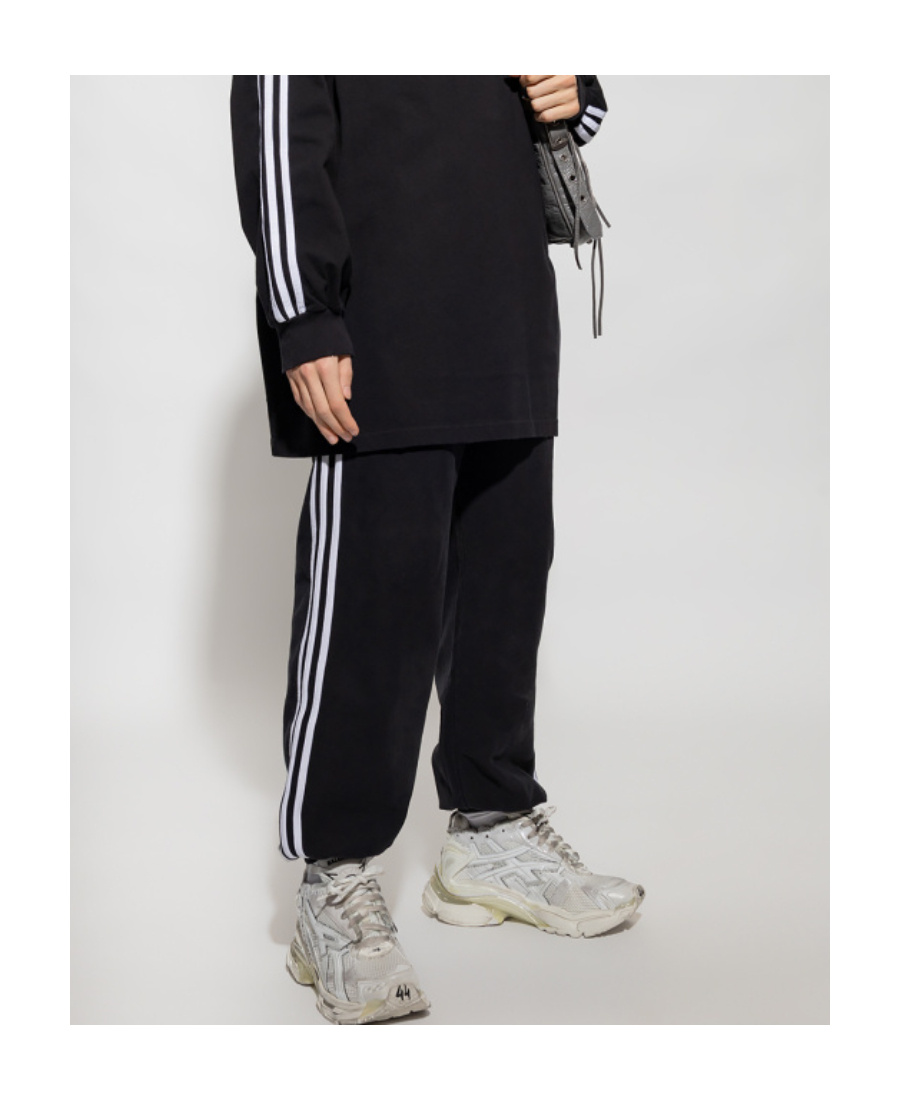 Balenciaga X Adidas Logo Sweatpants In Black
