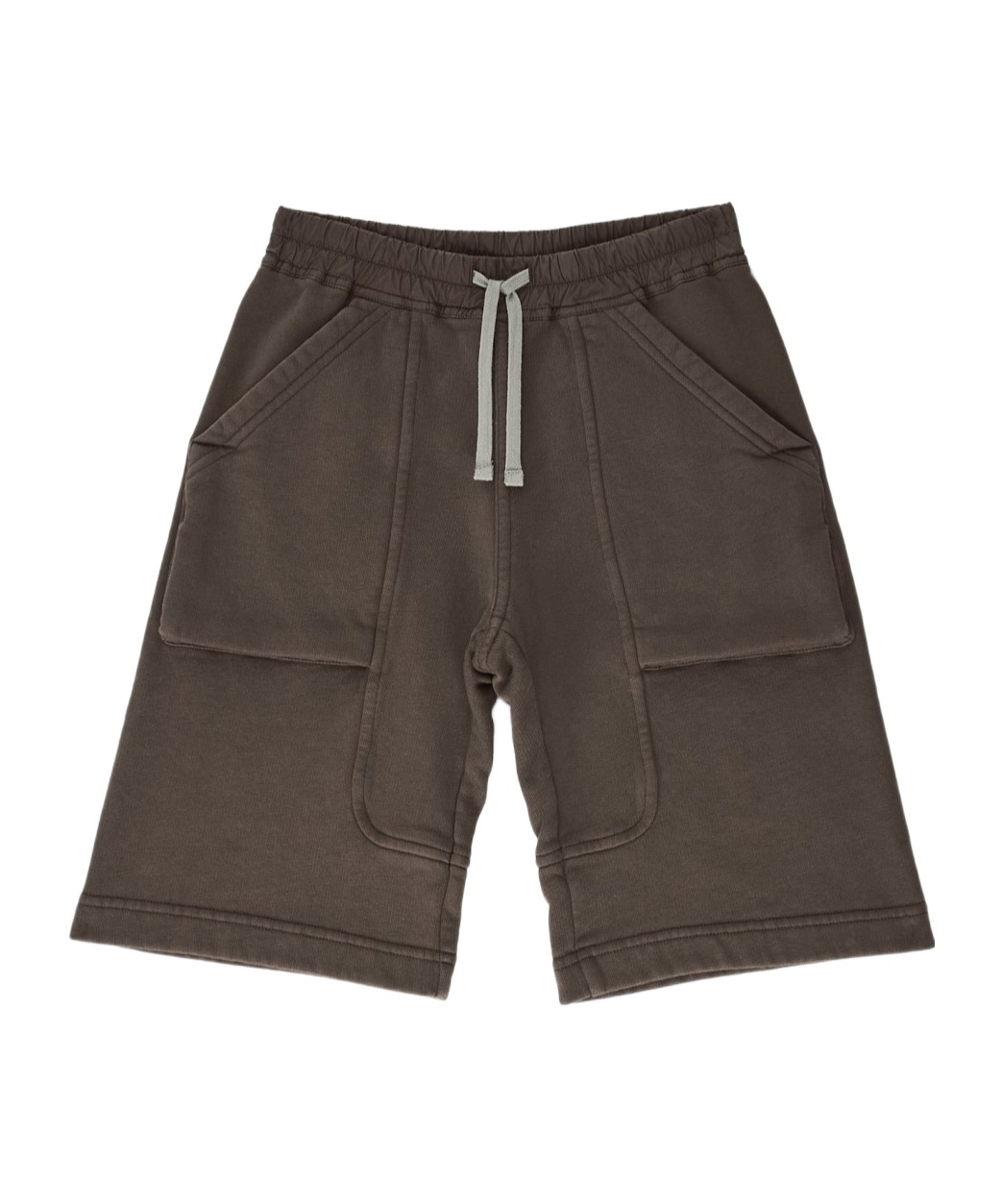Rick Owens Pocket Drawstring Shorts In Gray