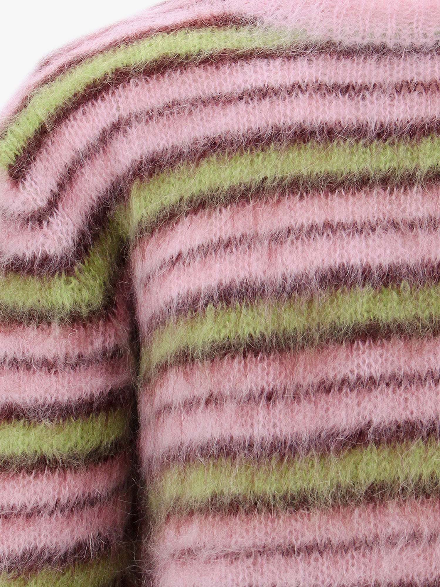 Marni Striped Mohair-blend Sweater In Multicolor