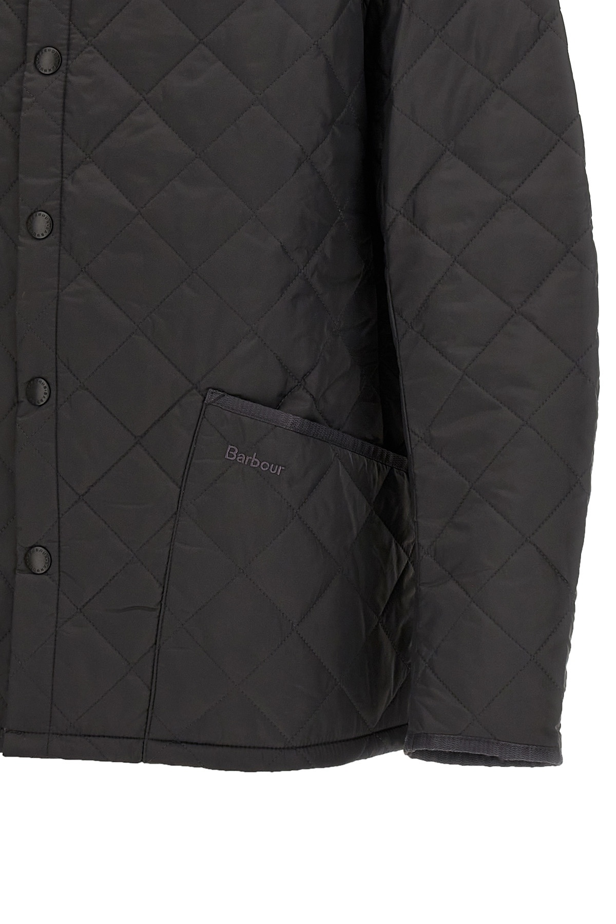 Barbour Heritage Quilted Jacket In Black