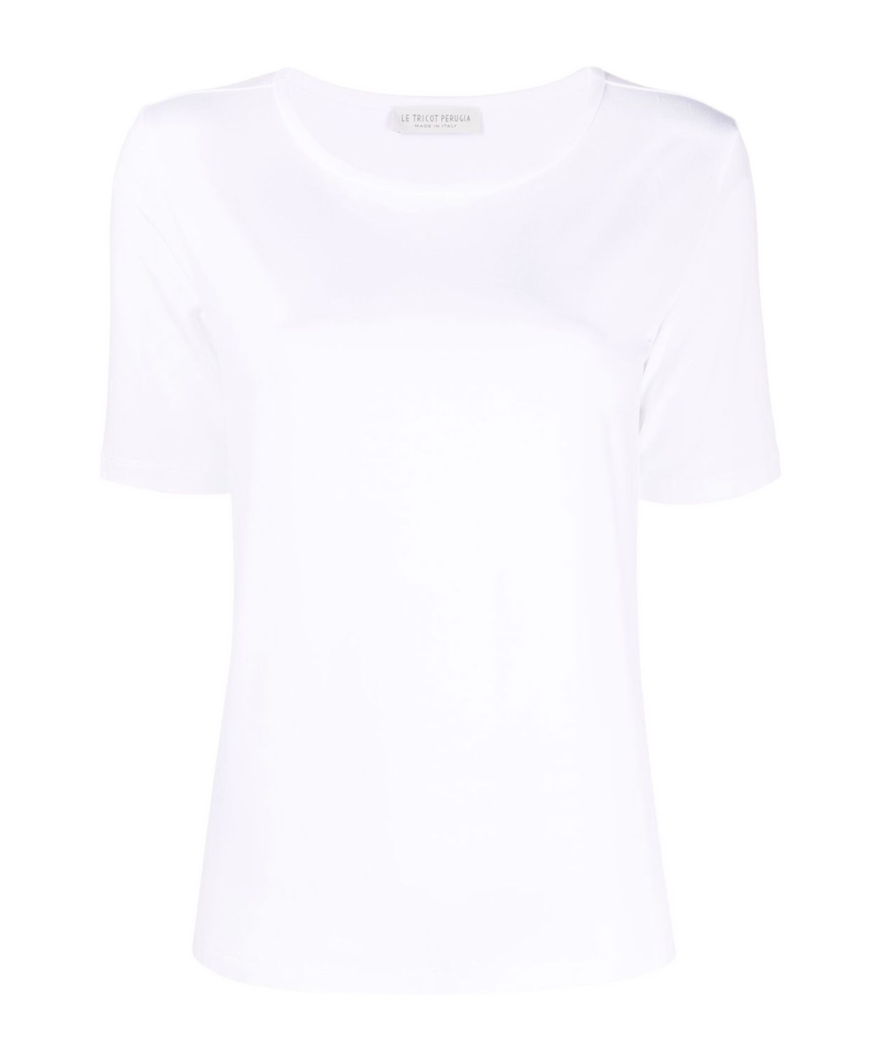 Le Tricot Perugia Scoop Neck T-shirt In White