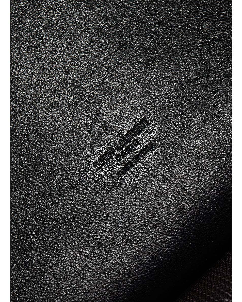 Saint Laurent Rive Gauche Debossed-logo Tote Bag In Black