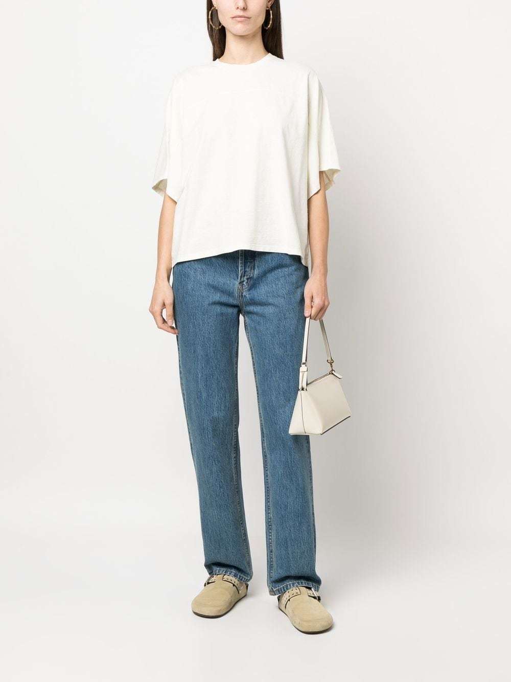 Shop Closed Boxy-cut T-shirt In White