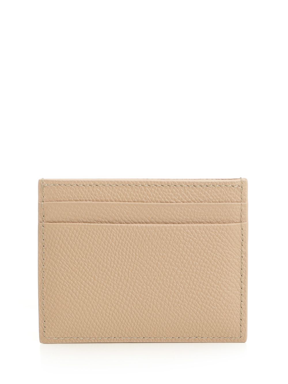 Valentino Vlogo Signature Card Holder In Brown