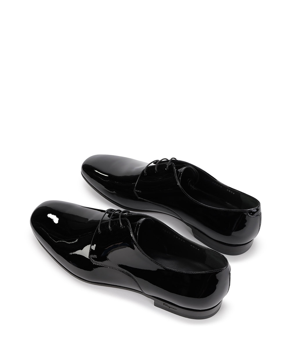 Ferragamo Aiden Series Lace-up Business Casual Shoes In Black