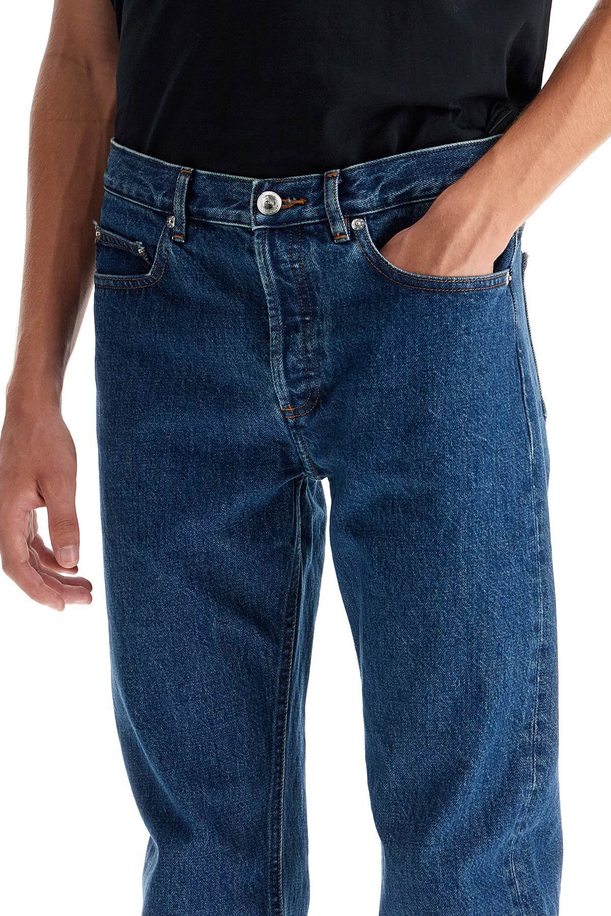 Apc Straight-leg Denim Pants In Blue