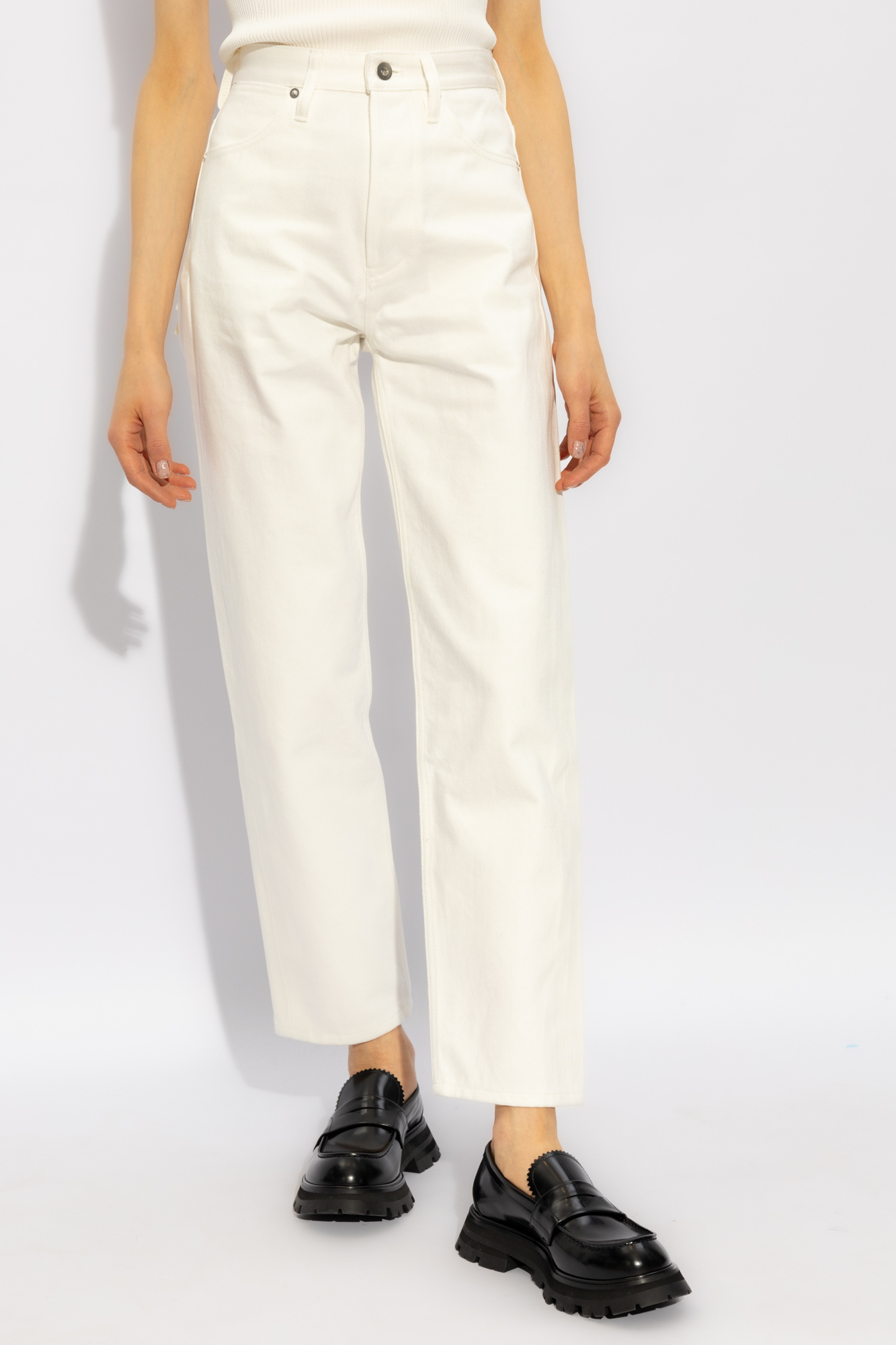 Jil Sander Mid-rise Straight Jeans In White