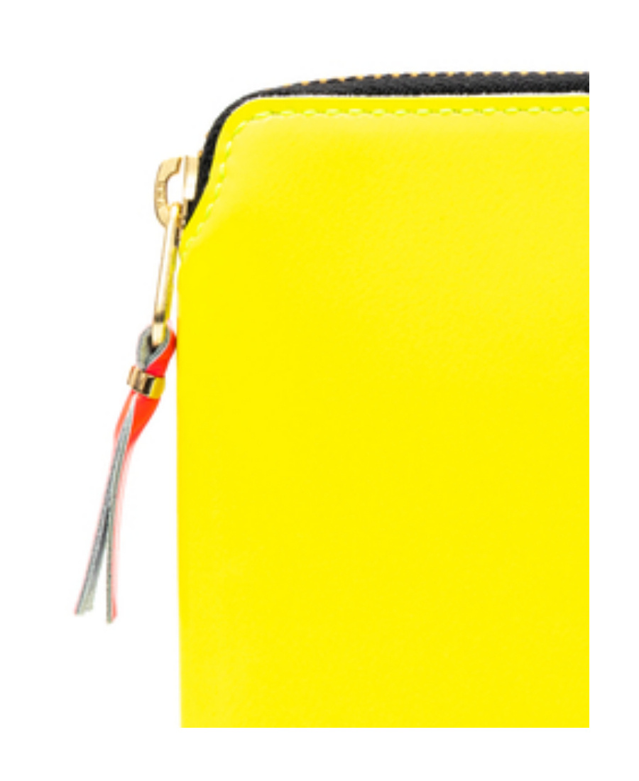 Comme Des Garçons Play Comme Des Garçons Wallet Super Fluro Zipped Wallet In Yellow