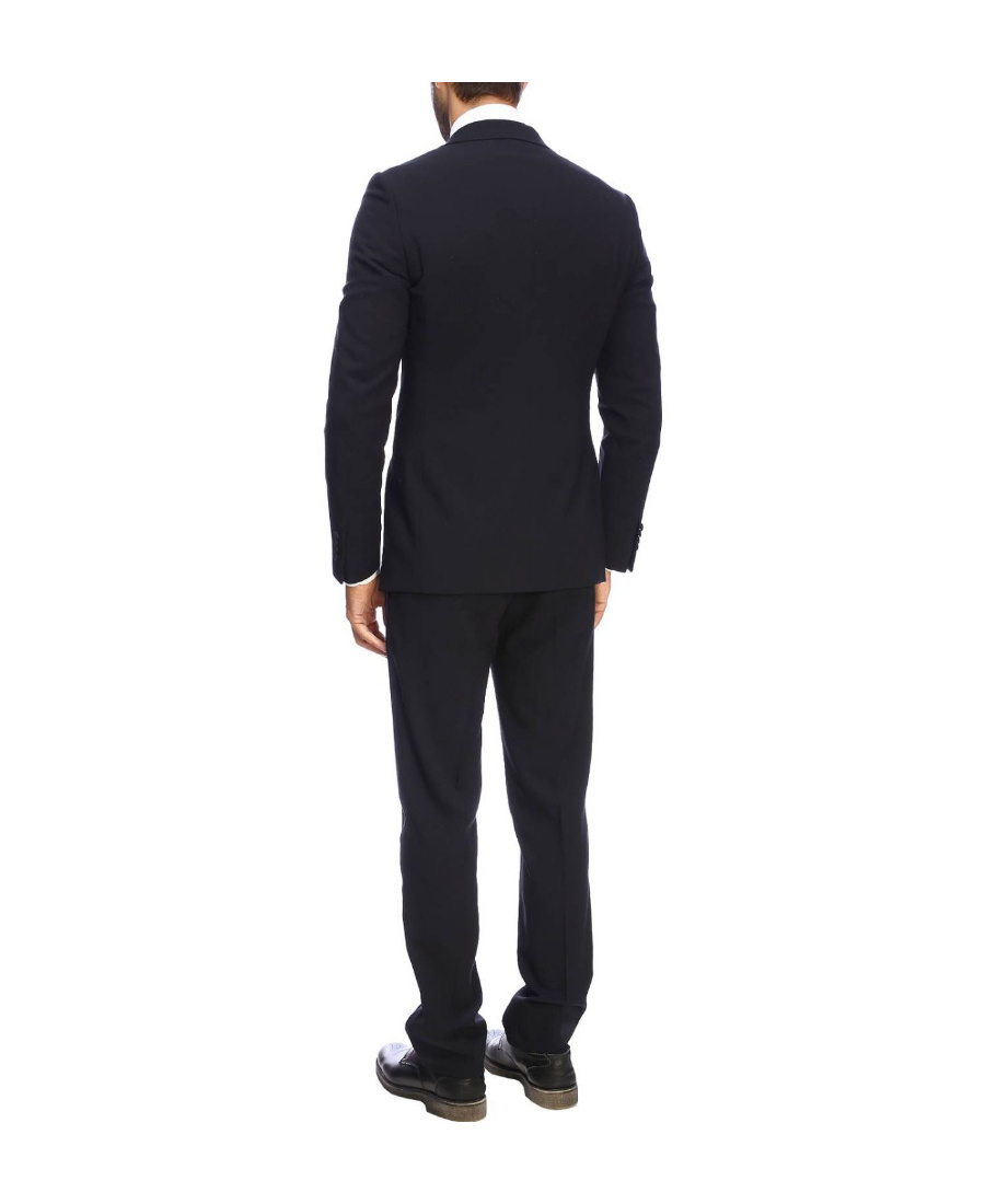 Giorgio Armani Two-piece Virgin Wool Suit In Black