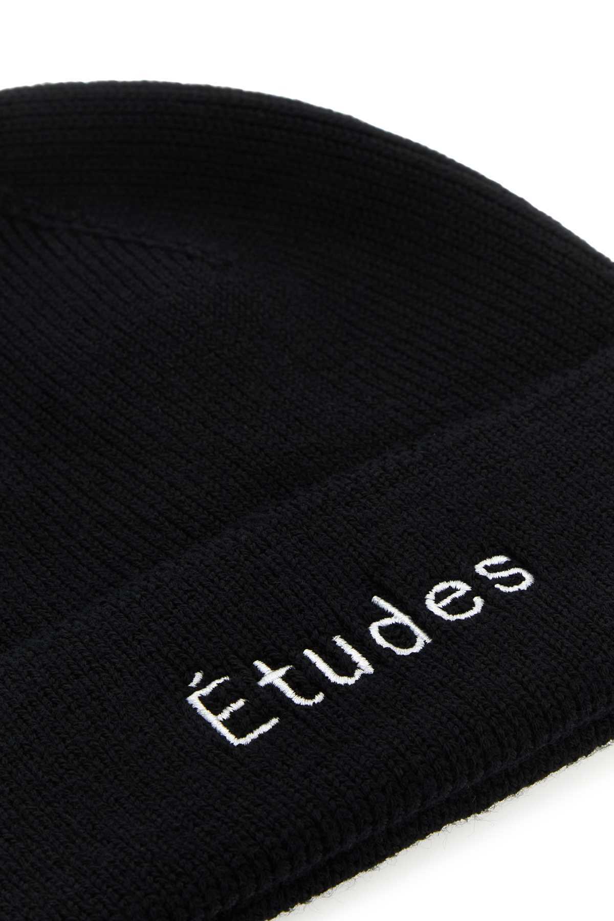 ETUDES STUDIO LOGO-EMBROIDERED WOOL BEANIE 