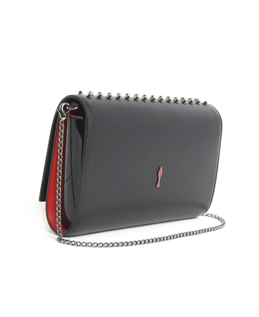 Christian Louboutin Rivet Shoulder Bag In Black