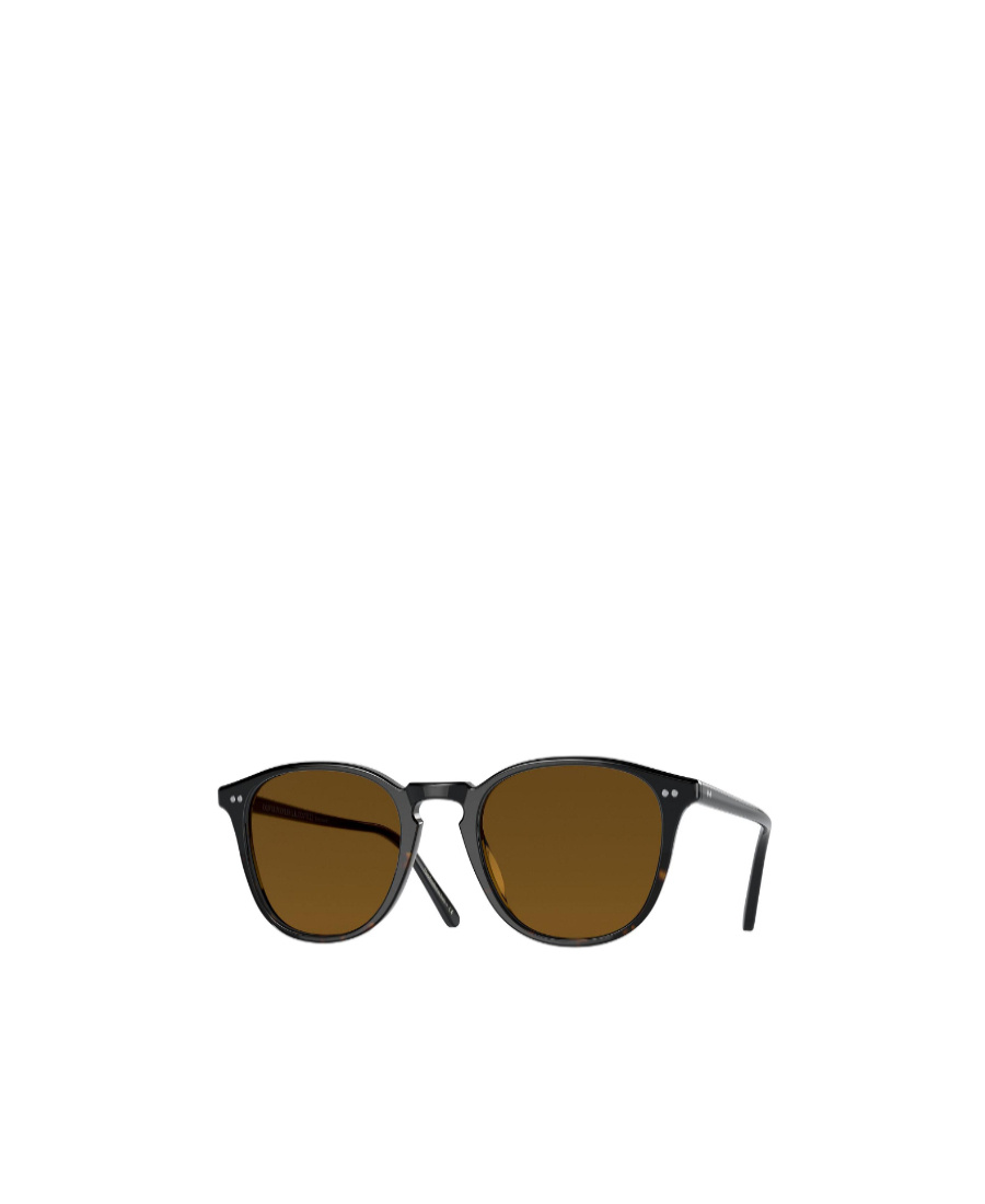 Oliver Peoples Forman L.a. Round-frame Sunglasses In Brown