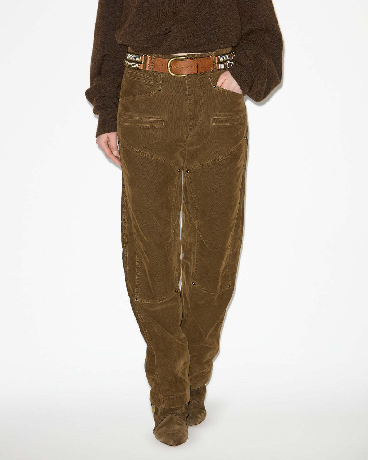 Isabel Marant Rosabela Trouser In Brown