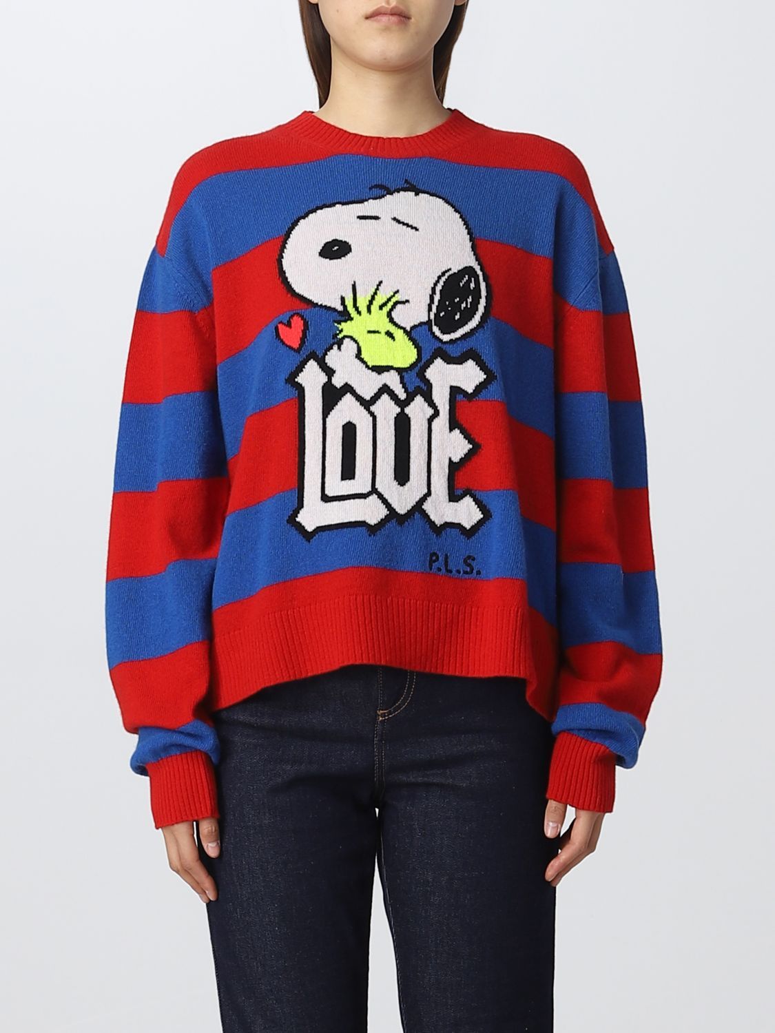 Philosophy Di Lorenzo Serafini Round-neck And Long-sleeved Sweater In Multi